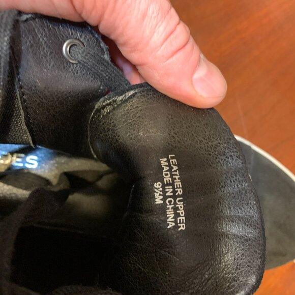 J/Slides Women's Sneaker Black White Norris Suede Leather Women’s Size 9.5M - Picture 4 of 9